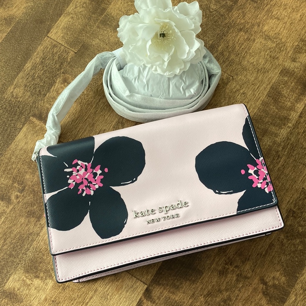 NEW Kate Spade Cameron Grand Flora Convertible Crossbody Purse